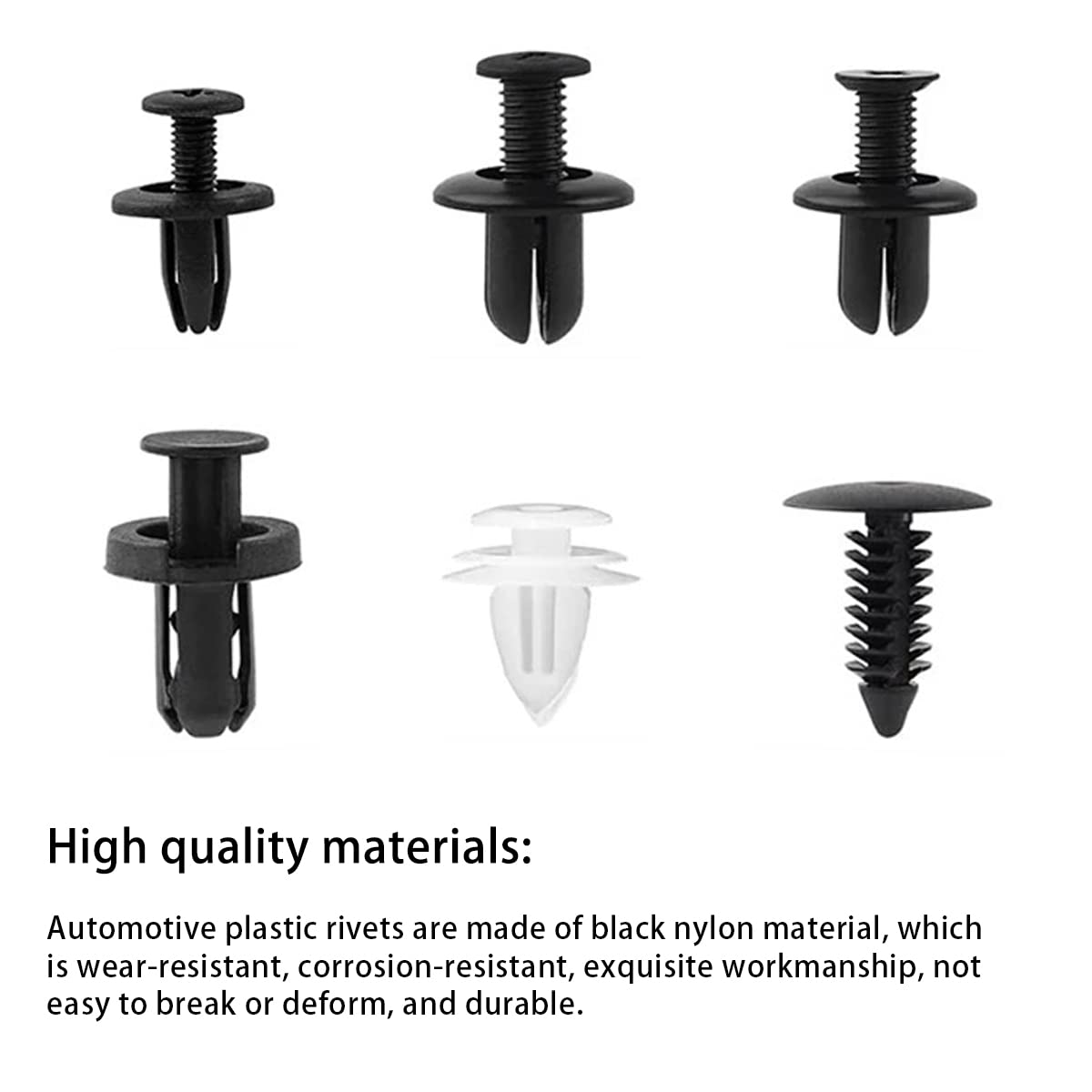 100PCS Car Retainer Clips Kit with Removal Tools - Auto Body Push Pin Rivets Auto Edge