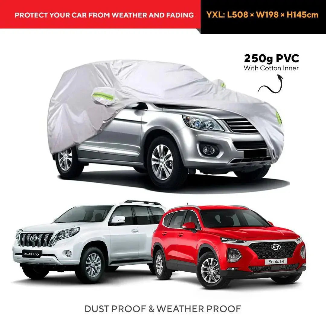 All-Weather Sedan Cover (180-190") - 7-Layer Waterproof UV & Snow Protection Auto Edge