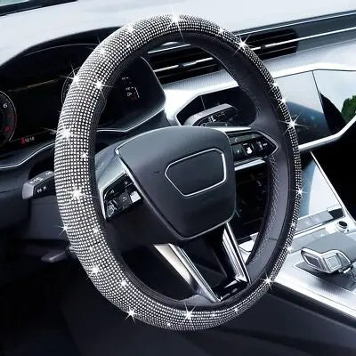 Diamond Car Wheel Cover - Non-Slip Sparkle Accessory Auto Edge